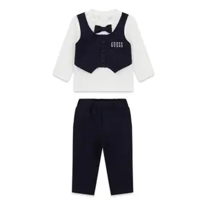 Conjunto de camisa, chaleco y pantalón para bebé niño Guess image-0