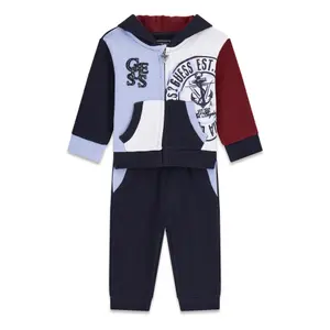 Conjunto de sweatshirt e calças de jogging para bebé menino Guess image-0
