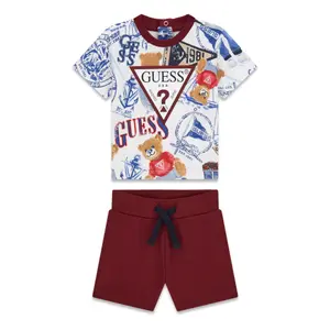Baby boy t-shirt and shorts set Guess Active image-0