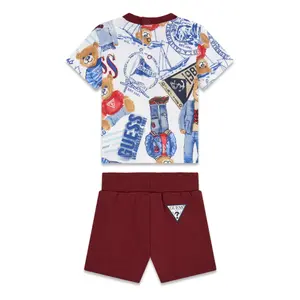 Baby boy t-shirt and shorts set Guess Active image-1