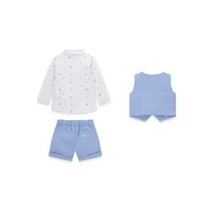 Jakke, jakkesæt vest og shorts til baby dreng Guess image-2