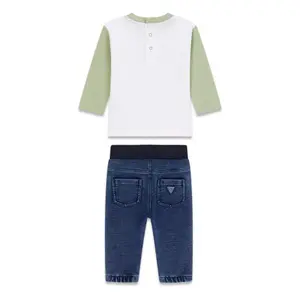Ensemble t-shirt et jeans bébé garçon Guess image-1