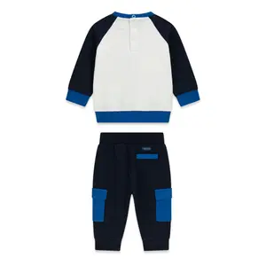 Conjunto de camisola de mangas longas e calças para menino bebé Guess image-2