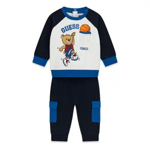 Conjunto de camisola de mangas longas e calças para menino bebé Guess image-1