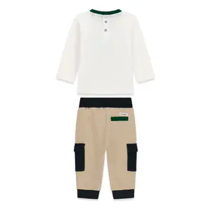 Baby boy t-shirt and pants set Guess Active image-1