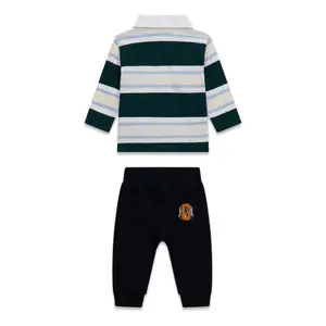 Conjunto de camisola de mangas longas e calças para menino bebé Guess image-1
