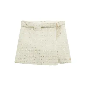 Tweed mini shorts for girls Guess image-0