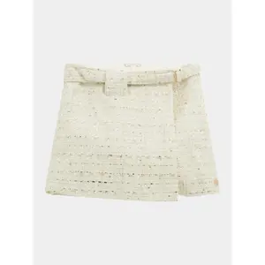 Tweed mini shorts for girls Guess image-3