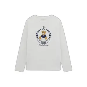 Long sleeve T-shirt with teddy bear for girls Guess Midi image-0
