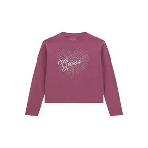 Long sleeve logo girls' T-shirt Guess Satr image-0