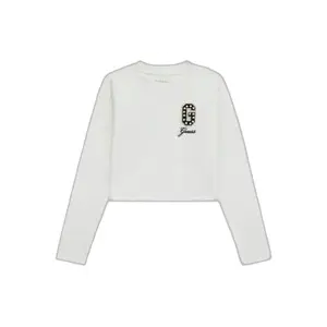 Long sleeve T-shirt with embroidered logo for girls Guess image-0