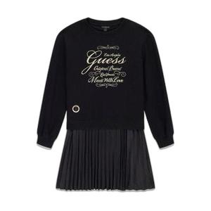 j5bk31-kauh0-jblk-long-sleeve-mixed-fabric-dress-for-girls-guess-jet-black-a996