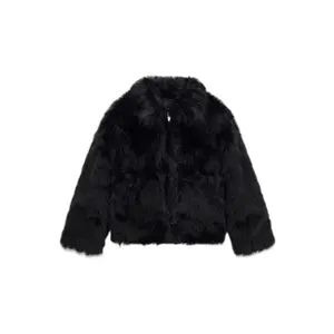 Jacke mit Kunstfell-Logo für Mädchen Guess image-0