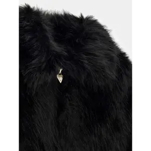 Jacke mit Kunstfell-Logo für Mädchen Guess image-2