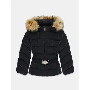 Kurze Mädchen-Hybridjacke mit Kapuze Guess