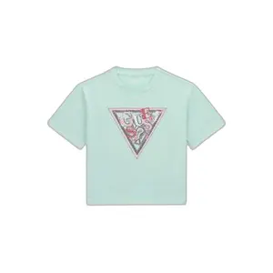 Girl triangle logo T-shirt Guess Midi image-0