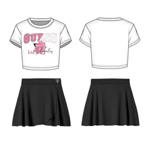 Girl's t-shirt and shorts set Guess image-4