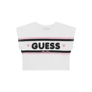 Girl's logo t-shirt Guess Midi image-0