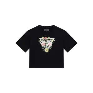 Girls' short-sleeve cotton T-shirt Guess image-0