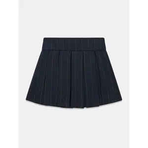 Girl's pleated mini skirt Guess pinstripe image-1