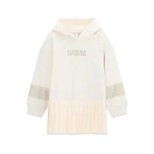 Girl's long sleeve hooded sweatshirt dress Guess