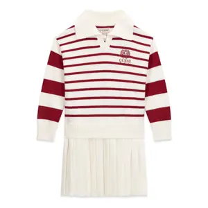 Girl's long-sleeved sweatshirt dress Guess image-0