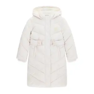 Giacca lunga da bambina con cappuccio Guess J6B04-W3996