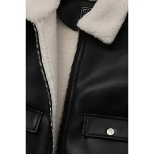 Girls' PU Leather and Sherpa Jacket Guess image-2