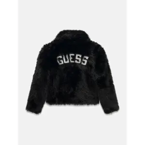 Faux fur jacket for girls Guess image-1