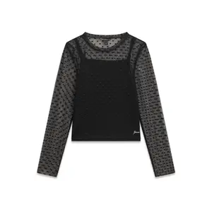 Girl's long sleeve T-shirt Guess Plumetis image-0