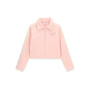 Zip-Up Chenille Sweatshirt Girl Guess Active Top image-0
