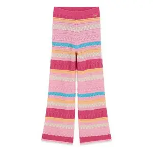 Pantalon en coton fille Guess Crochet Palazzo
