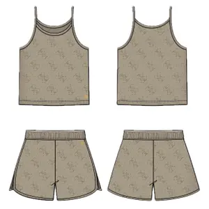 Girls' tank top and shorts set Guess image-2