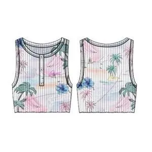 Girl's T-shirt Guess STR Rib image-0