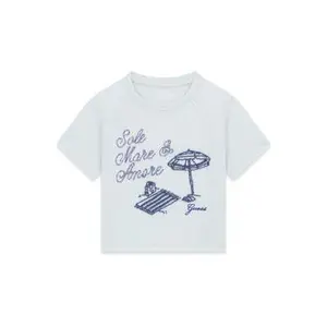 Girl's T-shirt Guess Raglan Crop image-0
