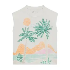 Girl's tank top Guess Boxy Slub image-0