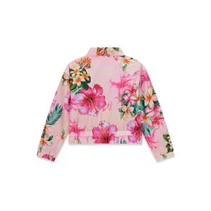 Girls' zip-up windbreaker with long sleeves Guess image-1