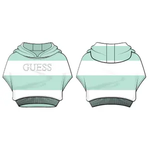 Girl's sleeveless hooded sweatshirt Guess Active image-2