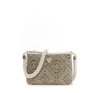 Mini jacquard shoulder bag for girls Guess image-0