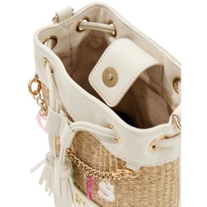 Mini shoulder bag for girls Guess Straw Bucket image-2