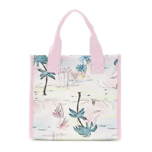 Girls' cotton beach bag Guess image-0