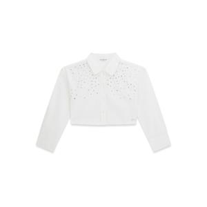 Girls' long sleeve poplin shirt Guess Boxy