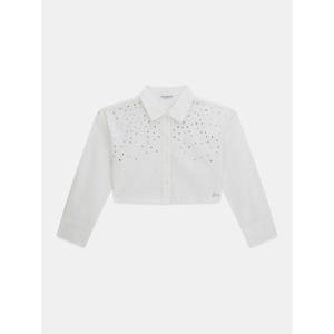 Girls' long sleeve poplin shirt Guess Boxy image-2