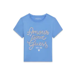 Girl's cotton T-shirt Guess Midi image-0