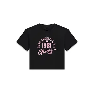 Girl's T-shirt Guess Midi Logo image-0