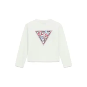 Girl's long sleeve T-shirt Guess Midi Logo image-0