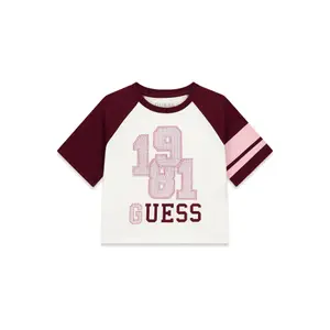 Girl's T-shirt Guess Midi Raglan image-0