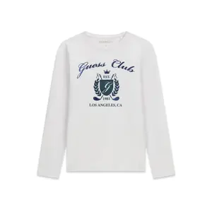Long Sleeve T-Shirt with Logo for Girl Guess image-0
