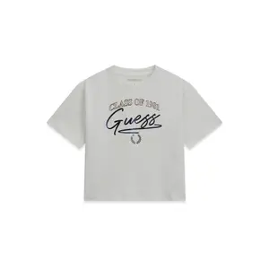 Girl's T-shirt Guess Midi Logo image-0