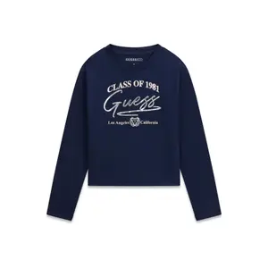 Girl's long sleeve T-shirt Guess Midi Logo image-0